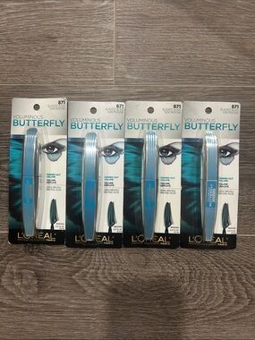 4X L'Oreal Voluminous Butterfly Mascara #871 Blackest Black 🌸 FIRM PRICE 🌸
